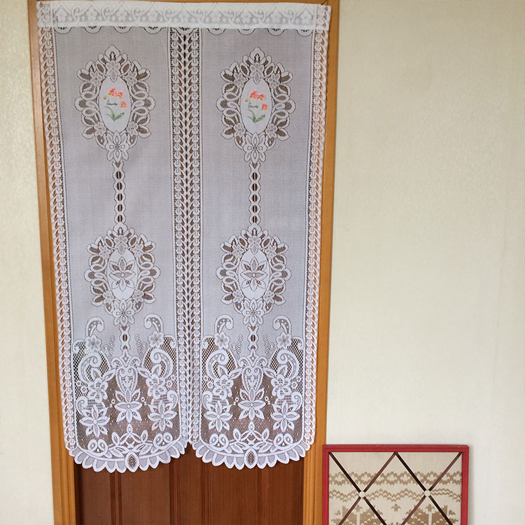 Tessuto per tende in tulle in stile islamico con porta ricamata giapponese personalizzato in fabbrica