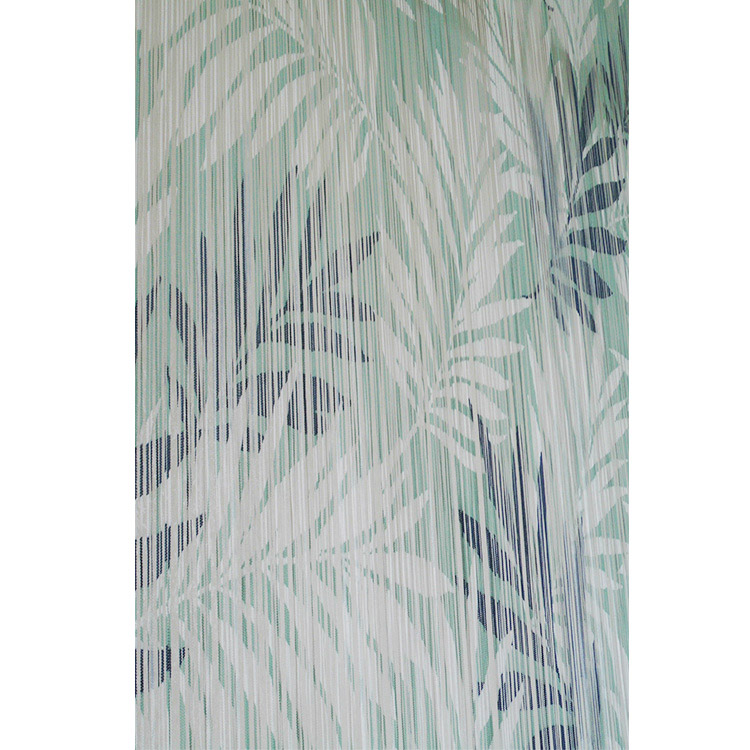 Ultimo design 100% poliestere con motivo vegetale tropicale semi appeso tende decorative per soggiorno tenda per camera da letto