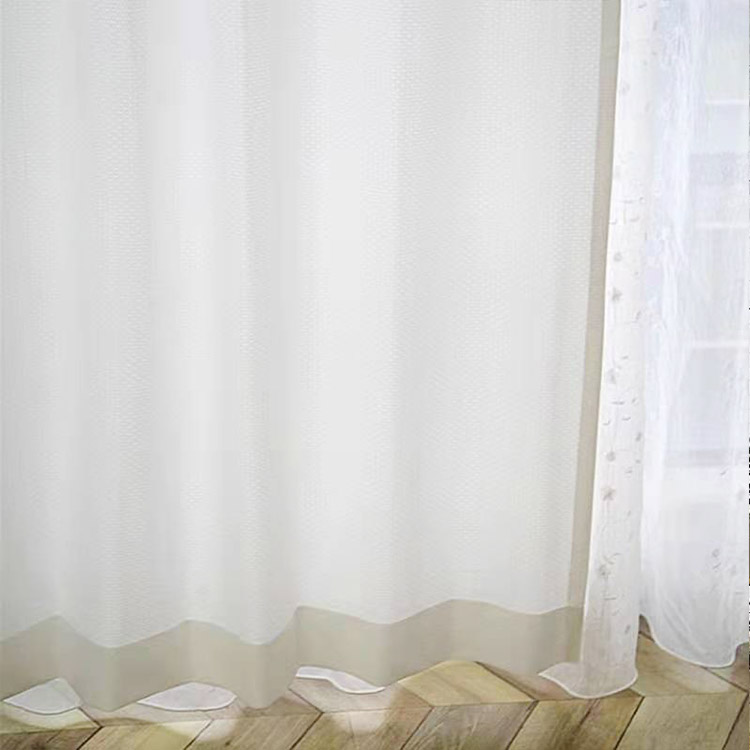 Tessuto trasparente resistente all'ingrosso, elegante, di buona qualità, bianco moderno, tulle, voile, tende trasparenti per soggiorno