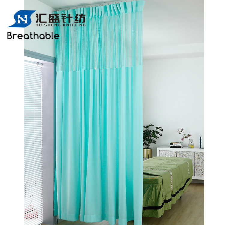 Tessuto divisorio per pareti divisorie in tessuto per tende da ospedale in poliestere a rete per la privacy per tende da letto