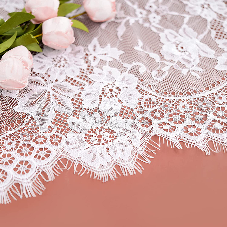 Decorazioni bianco floreale jacquard semplice cena pizzo poliestere tovaglie da sposa in tessuto