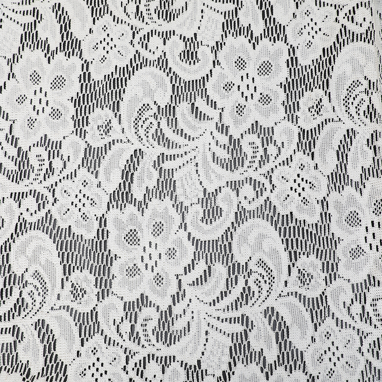 tessuto per tende velato europeo 100% poliestere personalizzabile a buon mercato in voile bianco verticale jacquard